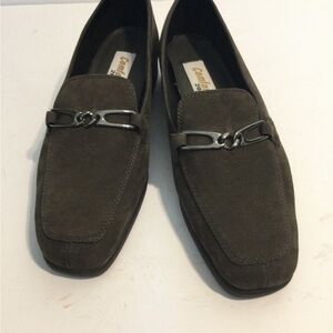 Mens Comfort 2000 shoes in dark gray suede  and size 8.5.